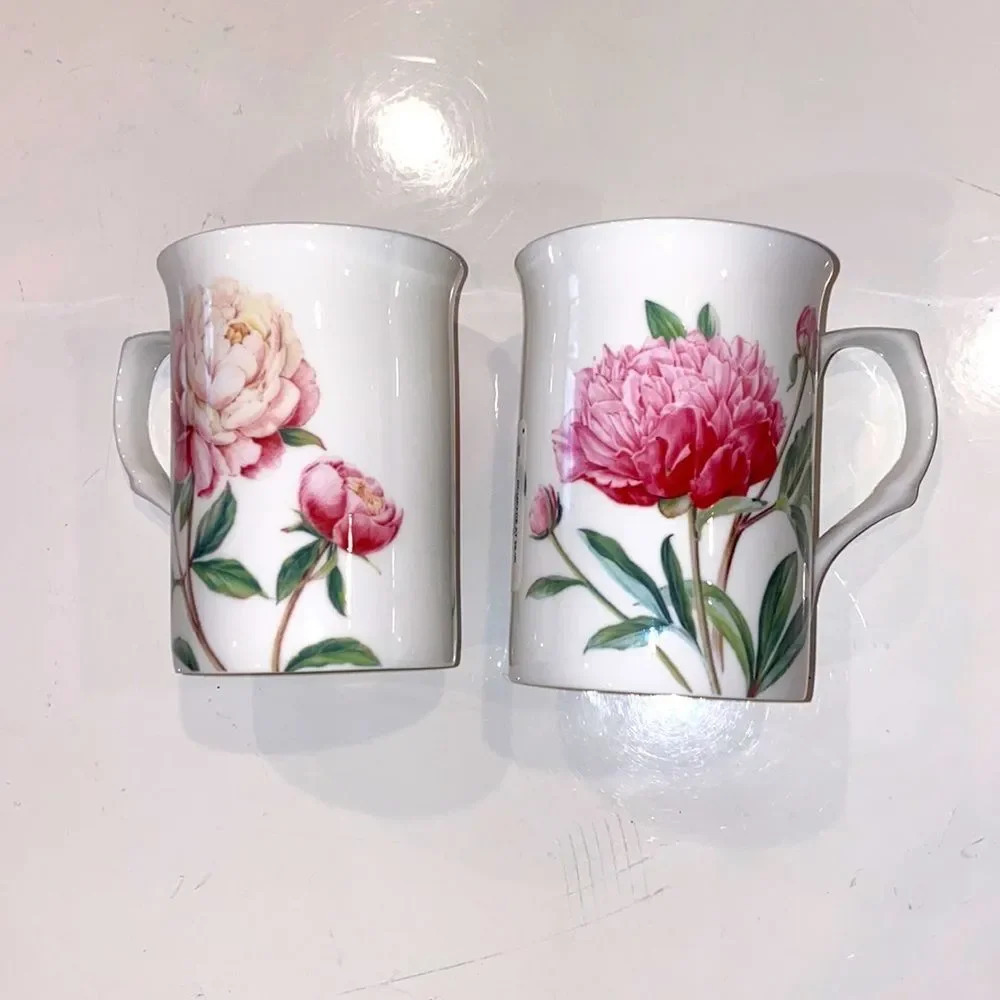 New Set of 2 Stechcol Floral mugs